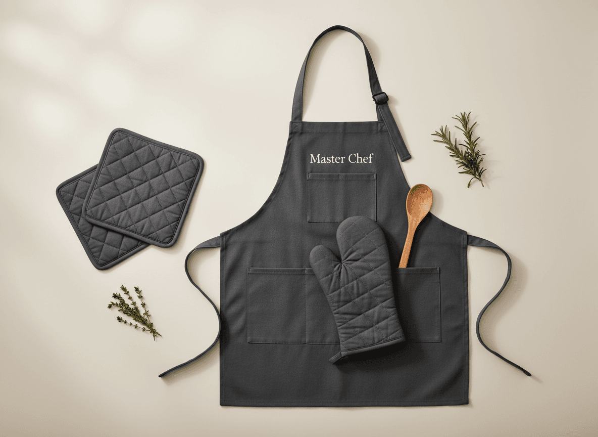 Master Chef Apron & Linen Set